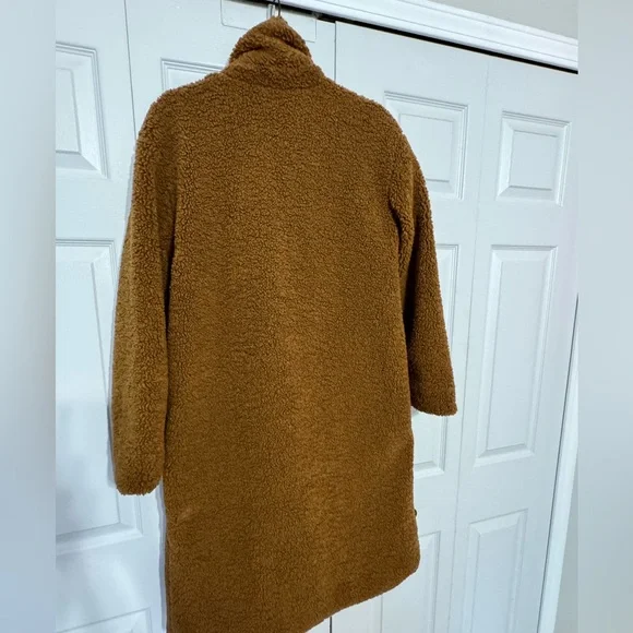 Cozy Brown Sherpa Teddy Coat - Picture 7 of 11